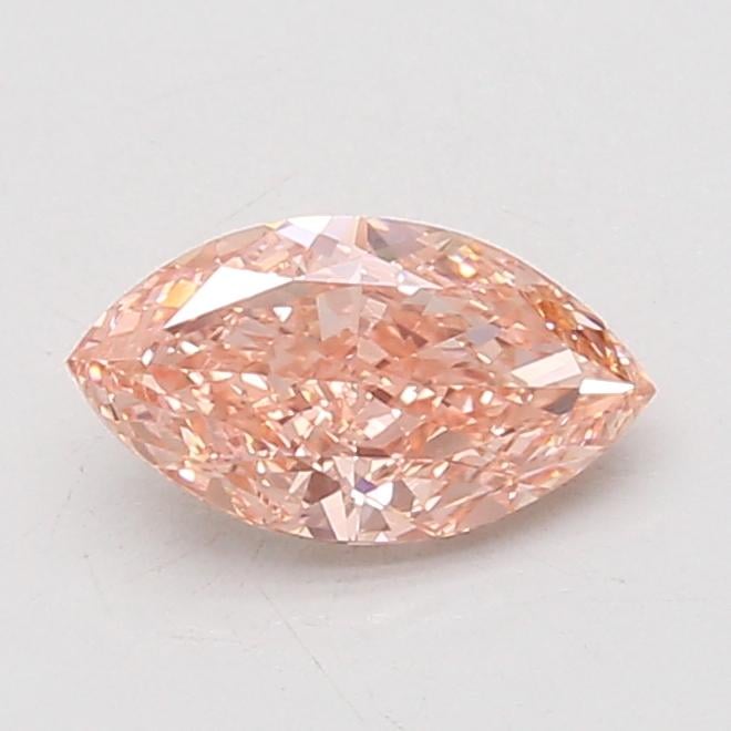 1.02 Ct. Fancy Vivid Brownish Pink Marquise Lab Grown Diamond