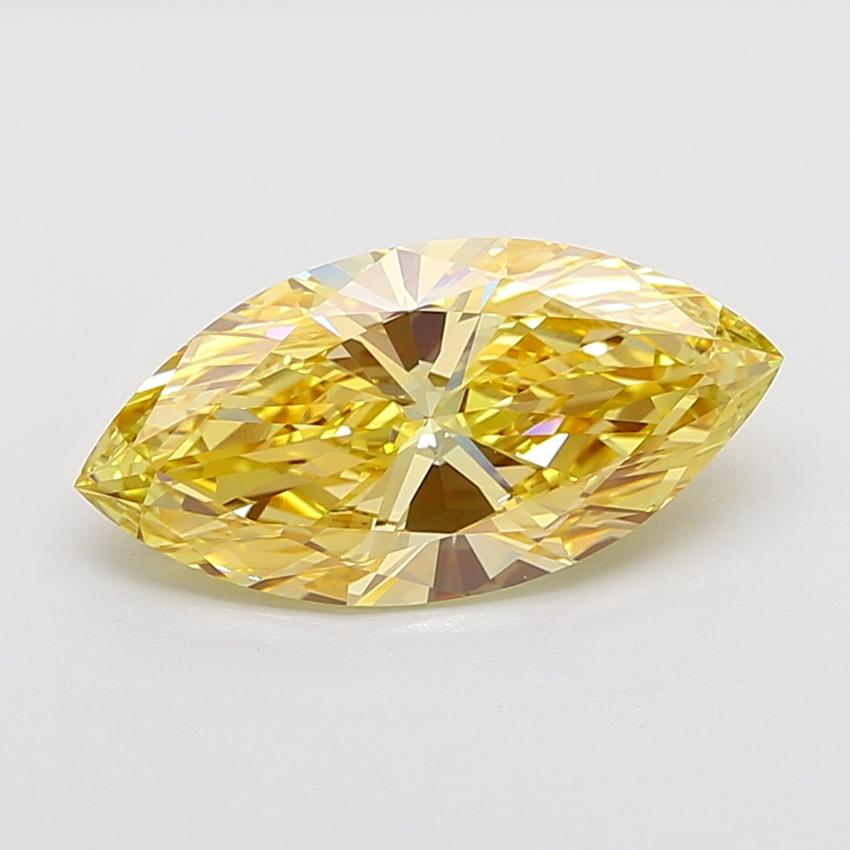 4.51 Ct. Fancy Brownish Yellow Marquise Lab Grown Diamond