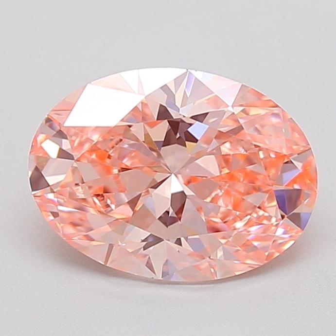 2.01 Ct. Fancy Vivid  Pink Oval Lab Grown Diamond