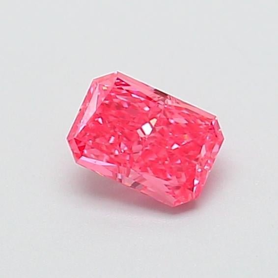 0.52 Ct. Fancy Vivid  Pink Radiant Lab Grown Diamond