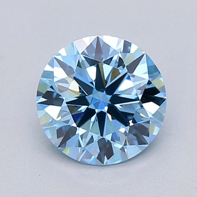 1.03 Ct. Fancy Vivid  Blue Round Lab Grown Diamond