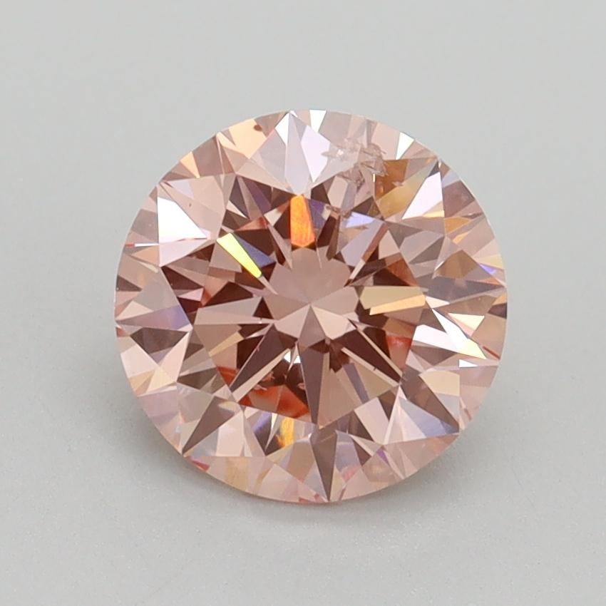 1.60 Ct. Fancy Intense Pink Round Lab Grown Diamond