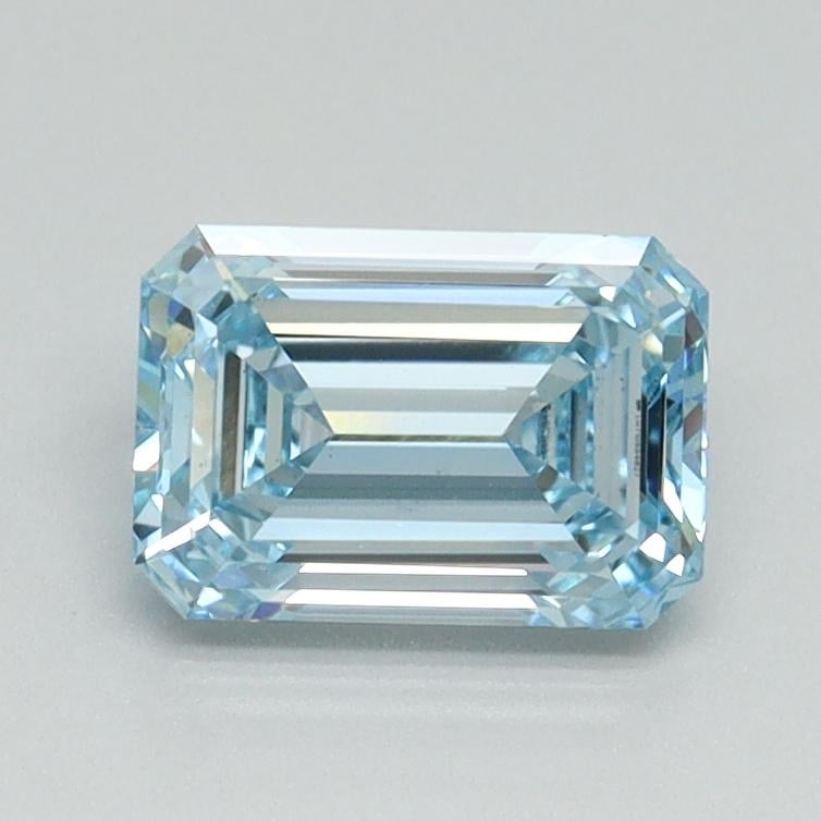 1.09 Ct. Fancy Vivid Blue Emerald Lab Grown Diamond