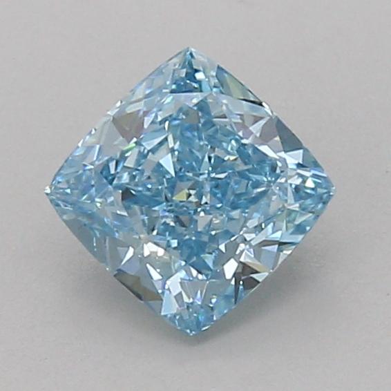 1.08 Ct. Fancy Vivid Blue Cushion Lab Grown Diamond