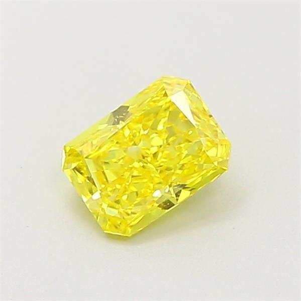 0.54 Ct. Fancy Vivid Yellow Radiant Lab Grown Diamond