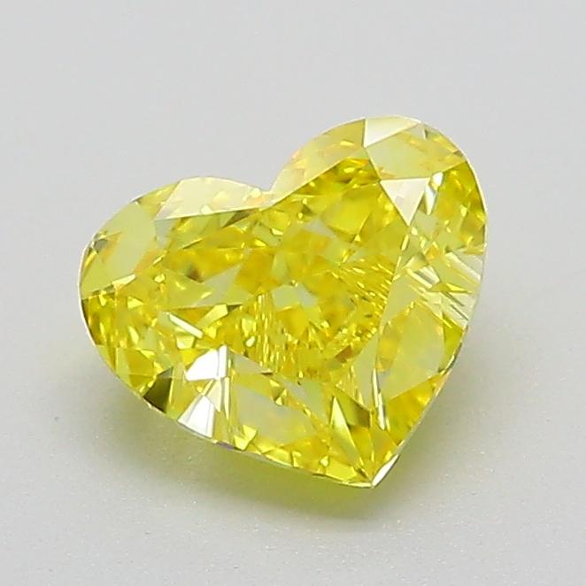 1.03 Ct. Fancy Intense  Yellow Heart Lab Grown Diamond