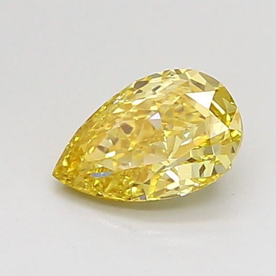 0.55 Ct. Fancy Intense Yellow Pear Lab Grown Diamond