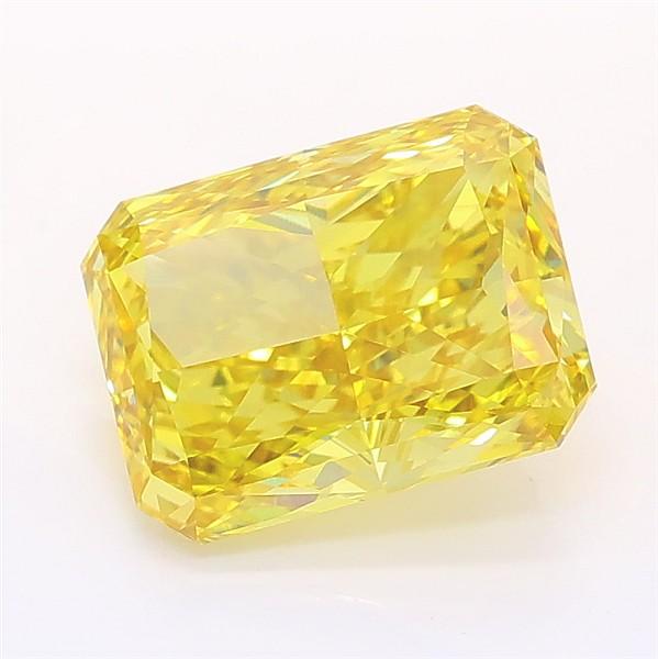 2.97 Ct. Fancy Vivid Yellow Radiant Lab Grown Diamond