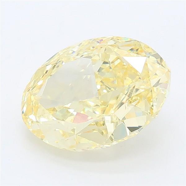 2.62 Ct. Fancy Intense Yellow Oval Lab Grown Diamond