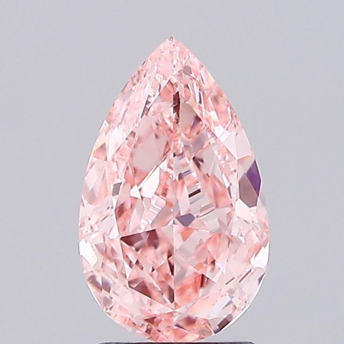 2.05 Ct. Fancy Vivid Pink Pear Lab Grown Diamond