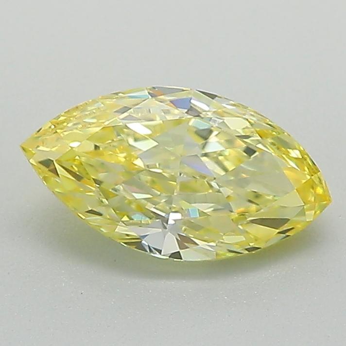 0.80 Ct. Fancy Vivid Yellow Marquise Lab Grown Diamond