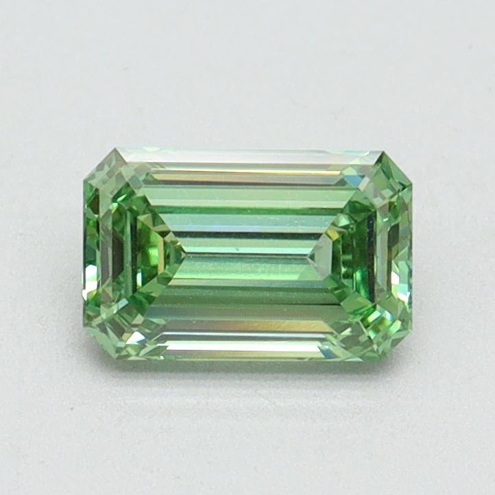 0.71 Ct. Fancy Vivid Green Emerald Lab Grown Diamond