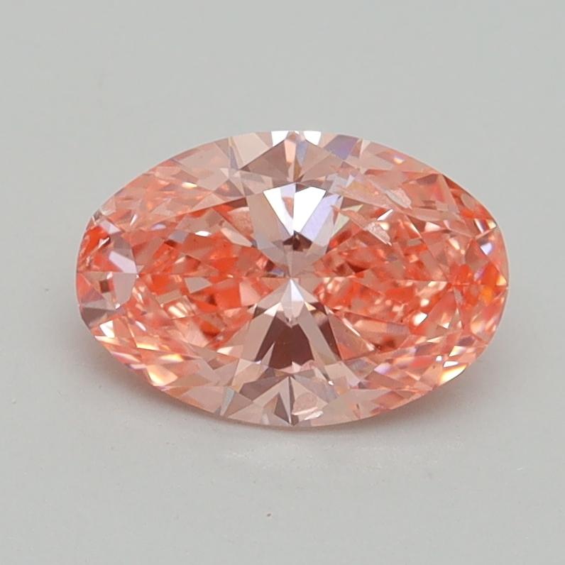 1.00 Ct. Fancy Vivid Pink Oval Lab Grown Diamond
