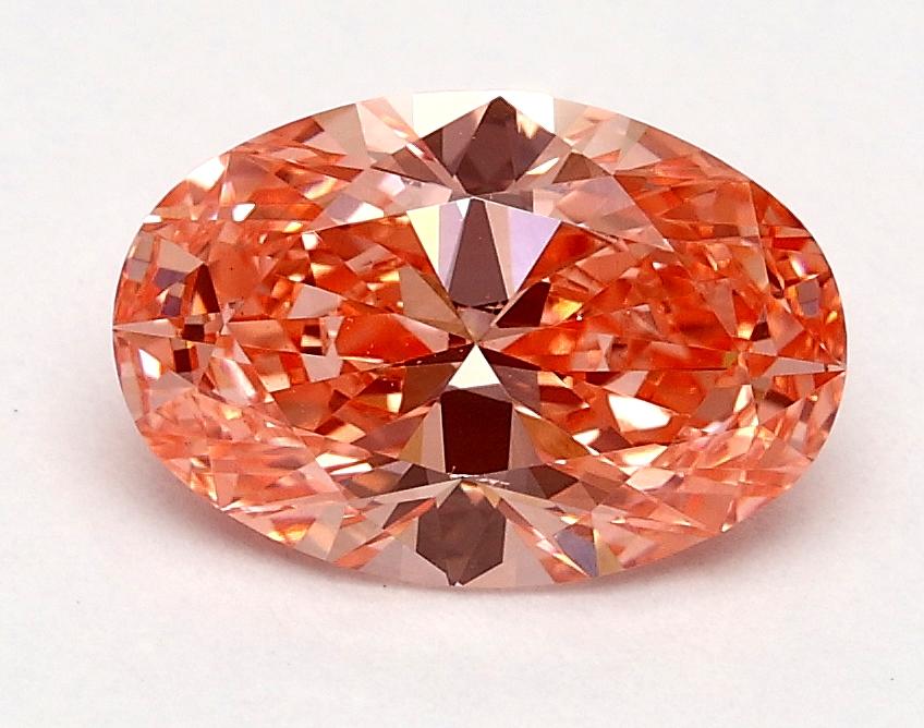 1.00 Ct. Fancy Vivid Pink Oval Lab Grown Diamond