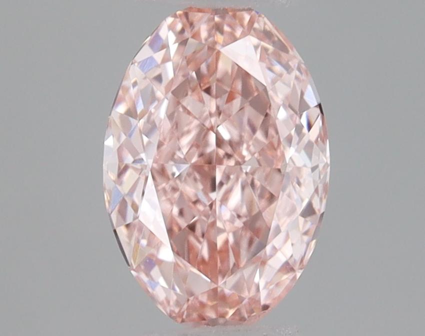 0.43 Ct. Fancy Intense Pink Oval Lab Grown Diamond