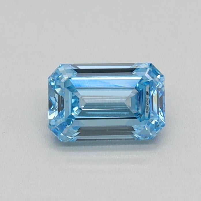0.32 Ct. Fancy Intense Blue Emerald Lab Grown Diamond