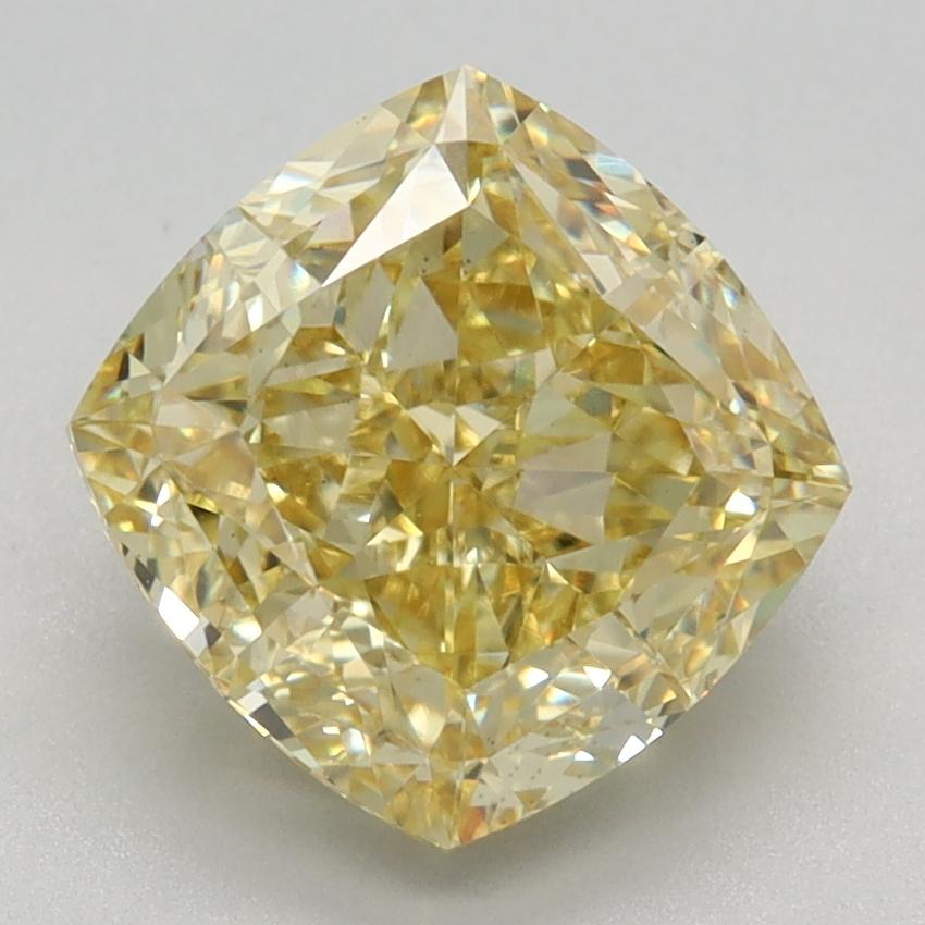 3.08 Ct. Fancy Intense Yellow Cushion Lab Grown Diamond