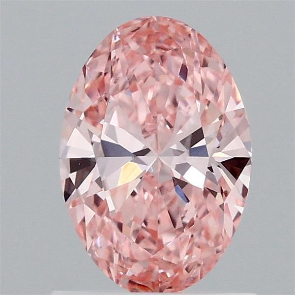 0.90 Ct. Fancy Vivid Pink Oval Lab Grown Diamond