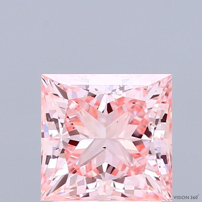 2.04 Ct. Fancy Intense Pink Princess Lab Grown Diamond