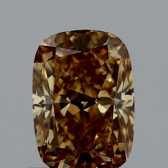 1.01 Ct. Fancy Vivid Yellow Cushion Lab Grown Diamond