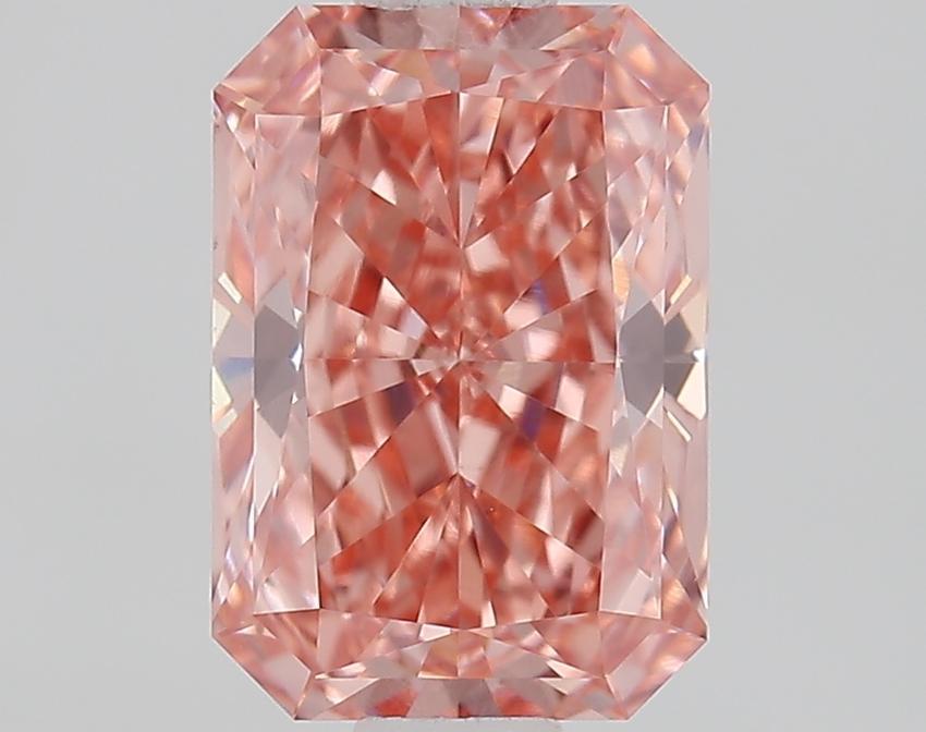 1.22 Ct. Fancy Vivid Pink Radiant Lab Grown Diamond
