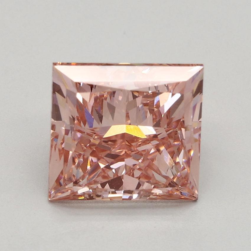 2.84 Ct. Fancy Intense Pink Princess Lab Grown Diamond