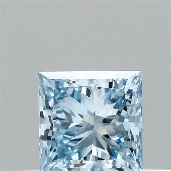 0.30 Ct. Fancy Vivid Blue Princess Lab Grown Diamond