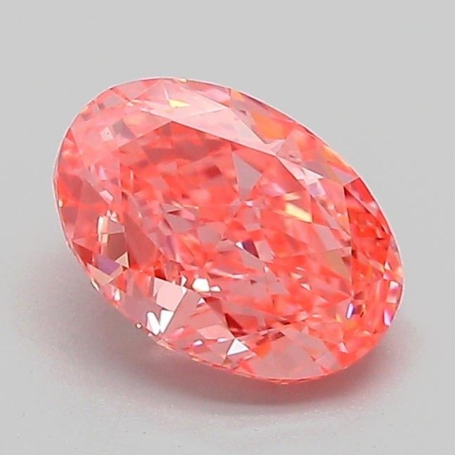 1.09 Ct. Fancy Vivid Pink Oval Lab Grown Diamond
