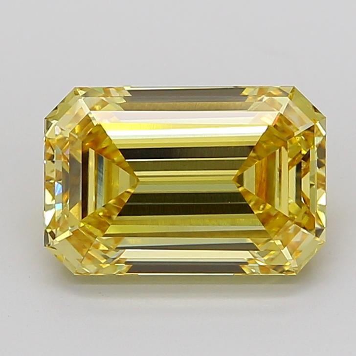 5.03 Ct. Fancy Intense None Yellow Emerald Lab Grown Diamond