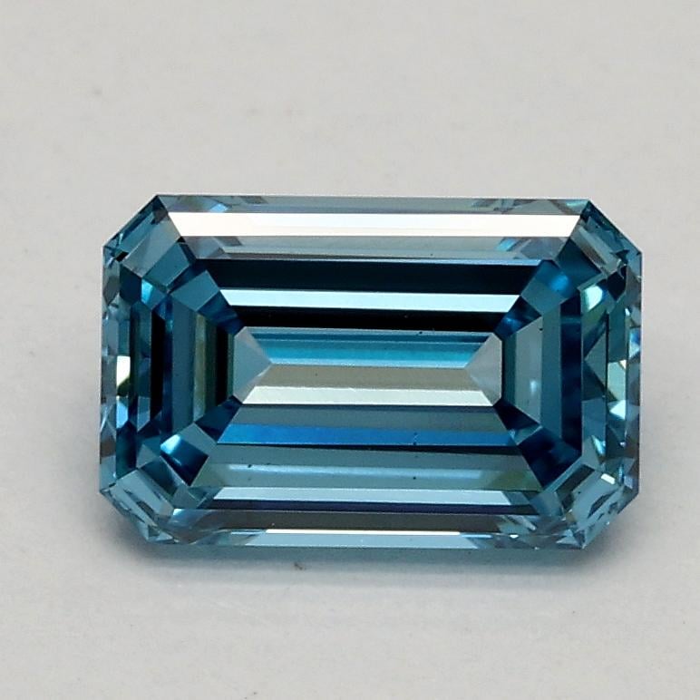 1.03 Ct. Fancy Vivid Blue Emerald Lab Grown Diamond