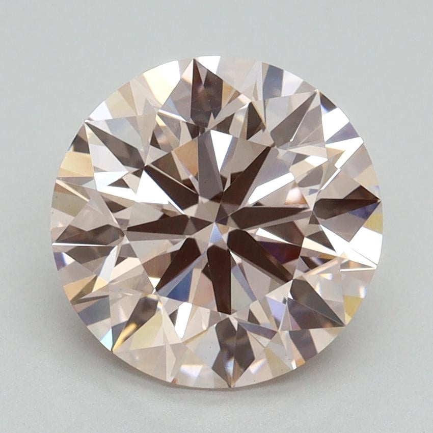 3.06 Ct. Fancy Pink Round Lab Grown Diamond
