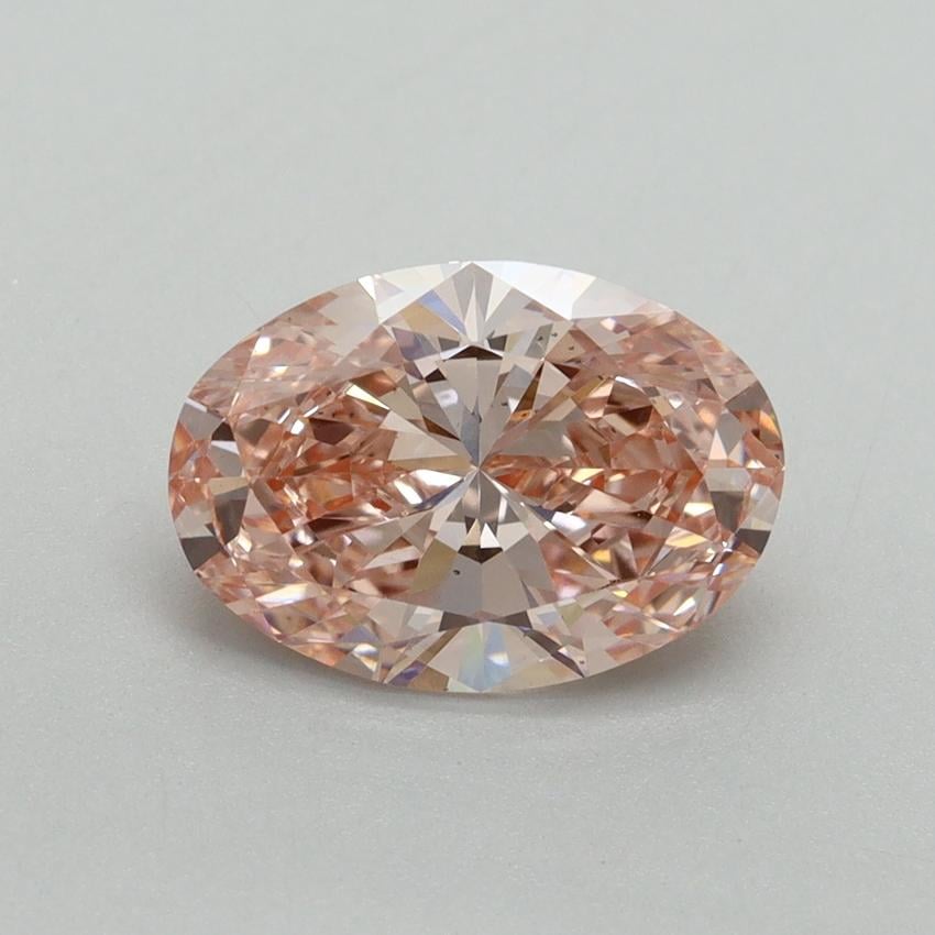 2.06 Ct. Fancy Vivid Pink Oval Lab Grown Diamond