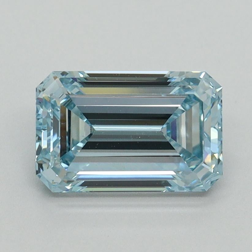 1.52 Ct. Fancy Intense Blue Emerald Lab Grown Diamond