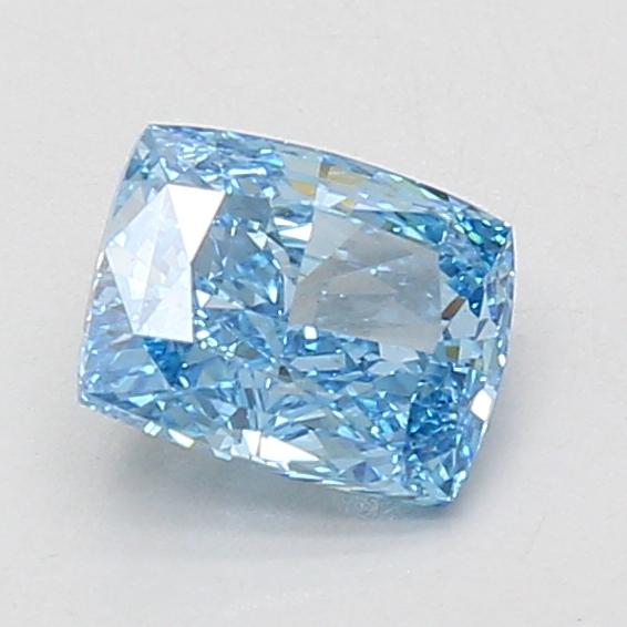 1.16 Ct. Fancy Vivid Blue Cushion Lab Grown Diamond