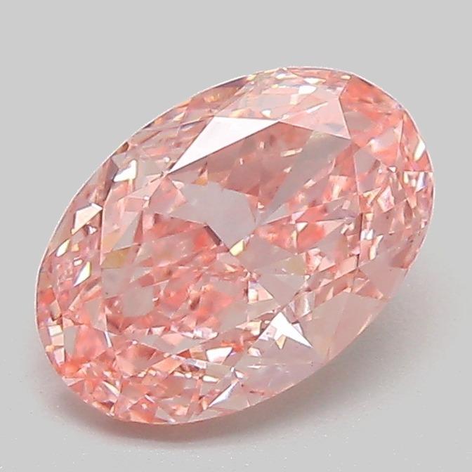 1.45 Ct. Fancy Vivid  Pink Oval Lab Grown Diamond