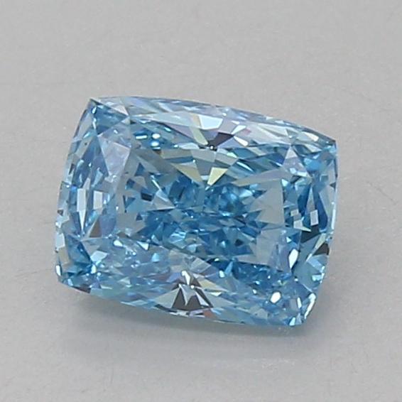 1.06 Ct. Fancy Vivid Blue Cushion Lab Grown Diamond