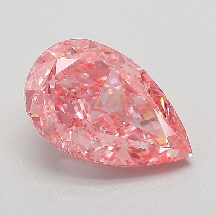 3.09 Ct. Fancy Pink Pear Lab Grown Diamond