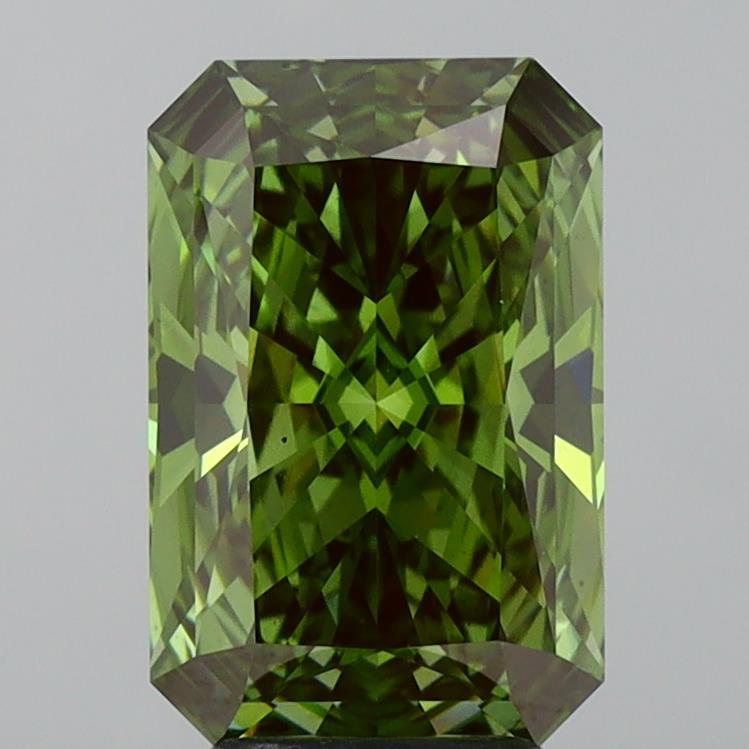 4.01 Ct. Fancy Intense Green Radiant Lab Grown Diamond
