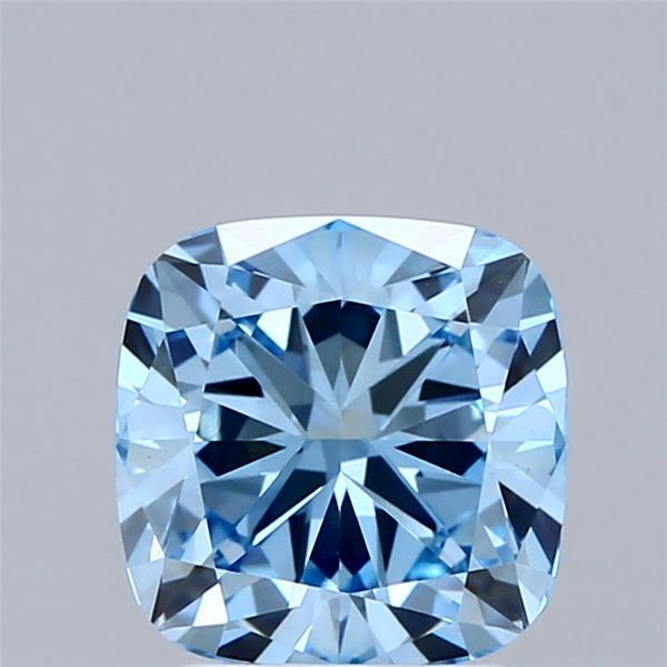 2.23 Ct. Fancy Vivid Blue Cushion Lab Grown Diamond