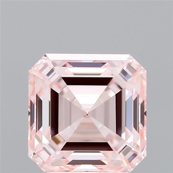 3.03 Ct. Fancy Intense Pink Asscher Lab Grown Diamond