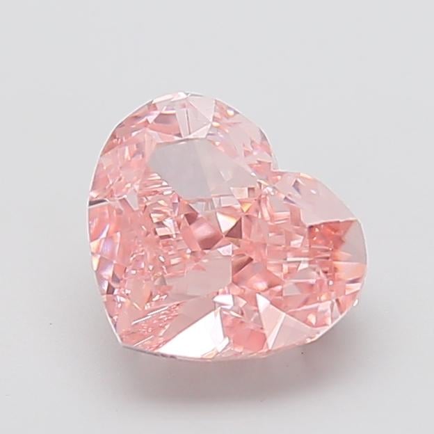 3.05 Ct. Fancy Intense  Pink Heart Lab Grown Diamond