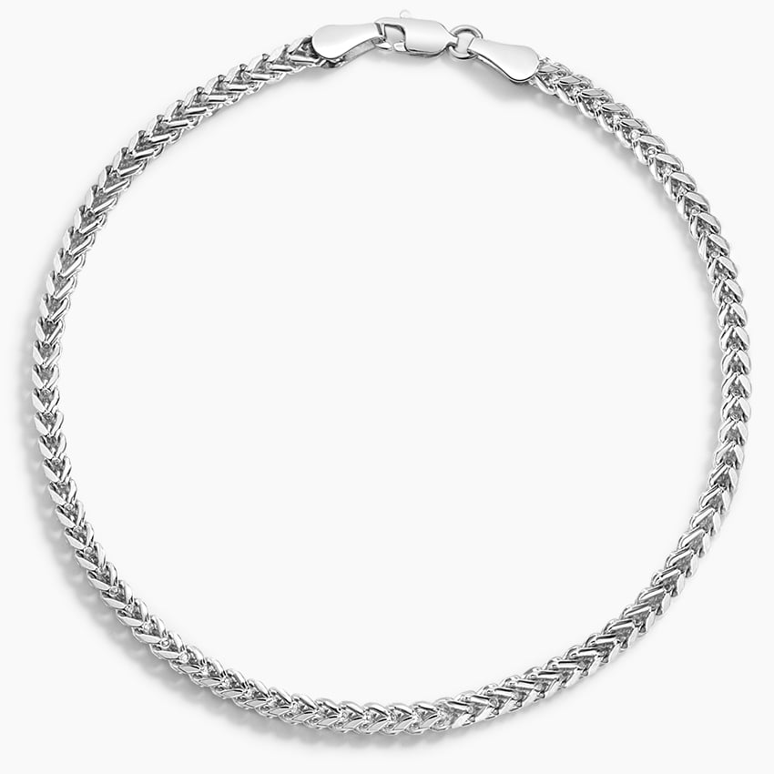 Silver Alex 8 in. Franco Chain Bracelet