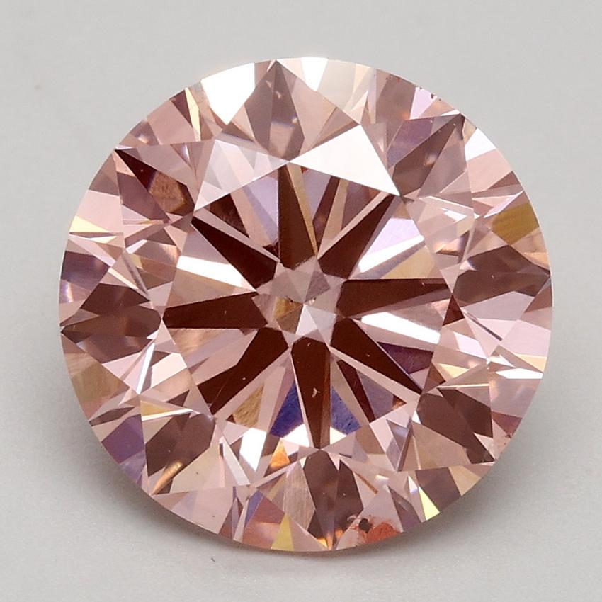 3.01 Ct. Fancy Intense Pink Round Lab Grown Diamond