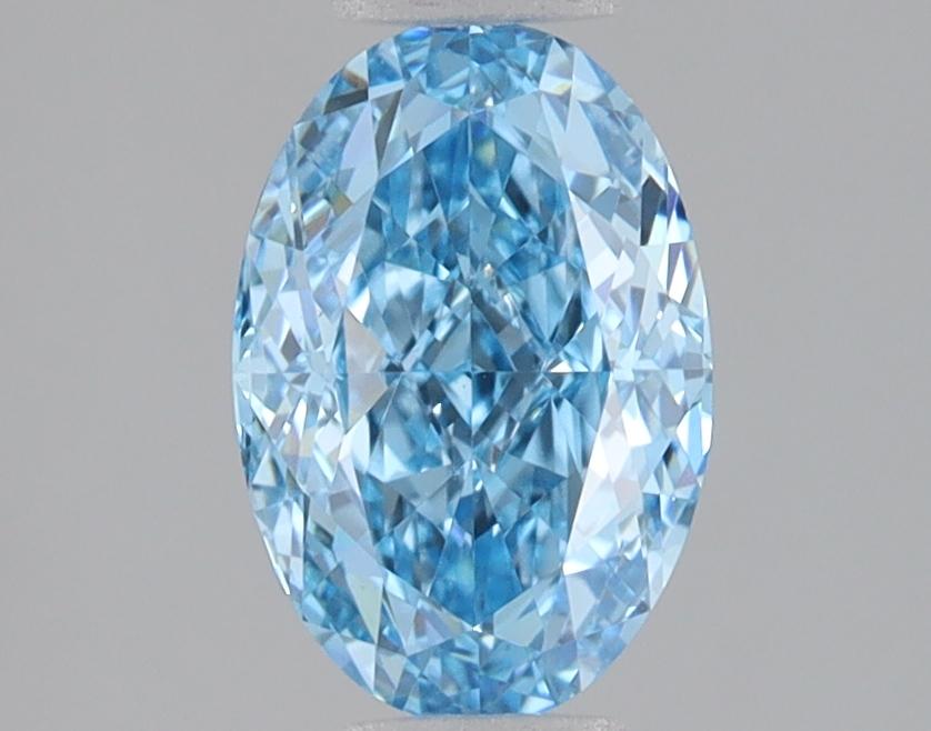 1.58 Ct. Fancy Vivid Blue Oval Lab Grown Diamond
