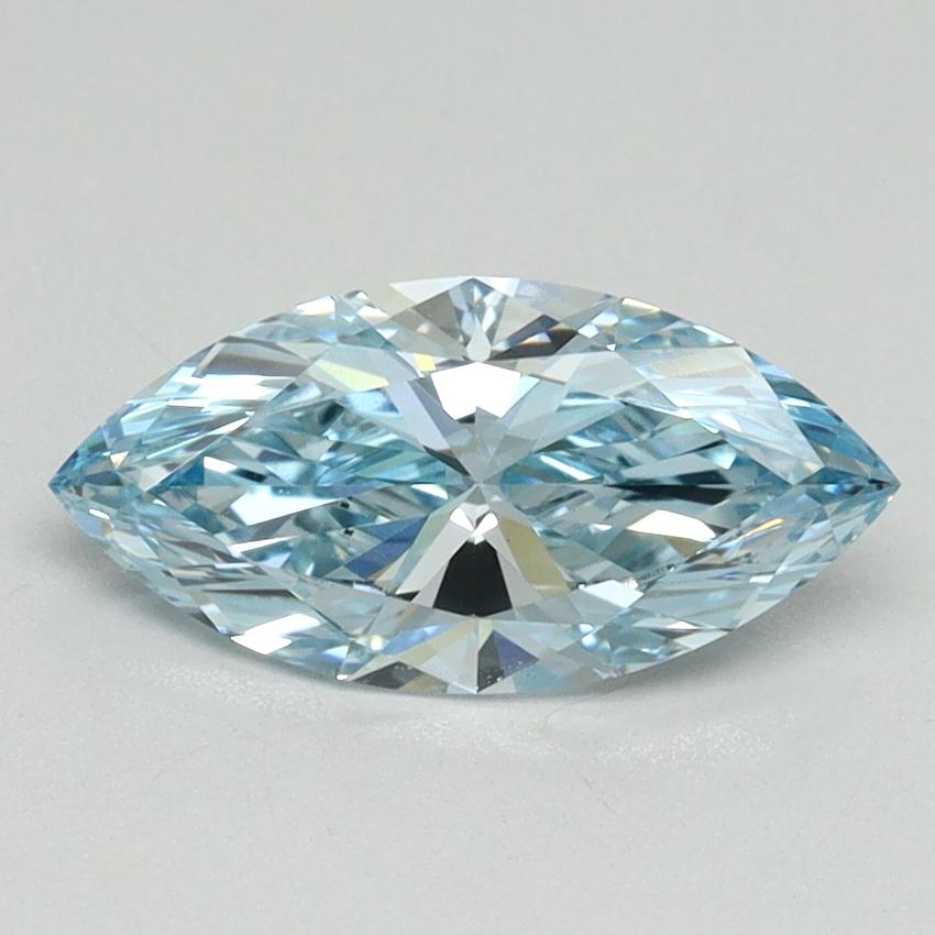1.12 Ct. Fancy Intense Blue Marquise Lab Grown Diamond