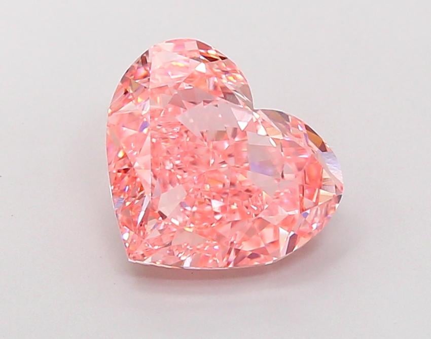 4.78 Ct. Fancy Vivid Pink Heart Lab Grown Diamond