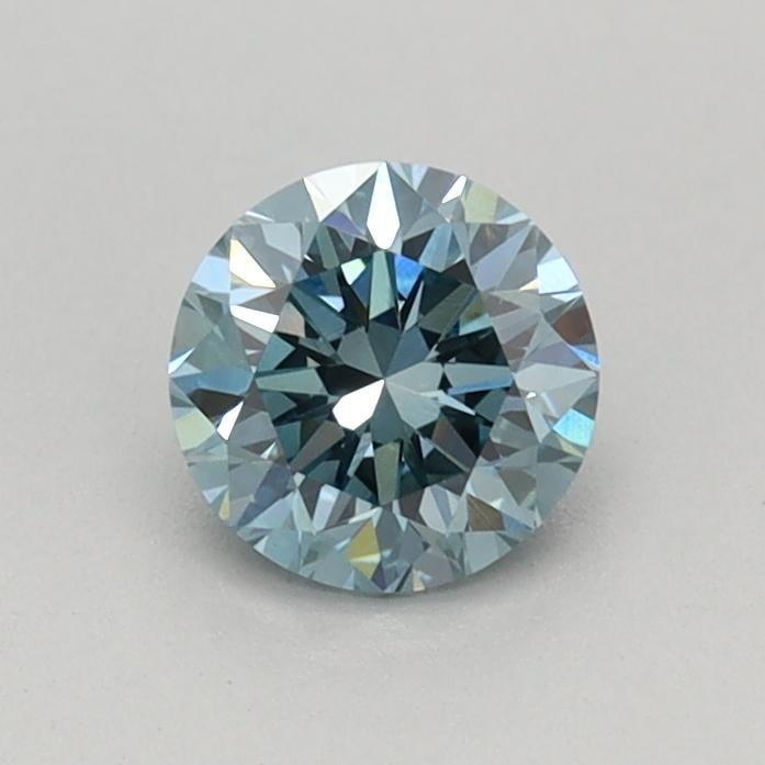 0.42 Ct. Fancy Vivid Blue Round Lab Grown Diamond