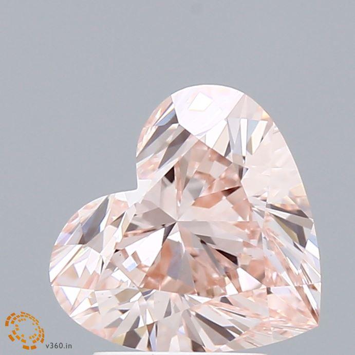2.00 Ct. Fancy Pink Heart Lab Grown Diamond