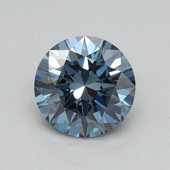 0.43 Ct. Fancy Vivid Blue Round Lab Grown Diamond