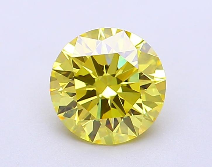 1.19 Ct. Fancy Vivid Yellow Round Lab Grown Diamond